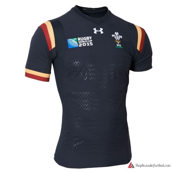 Camiseta Gales 2016 Negro Rugby